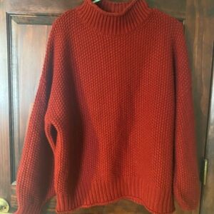 Cozy Red Knit Sweater